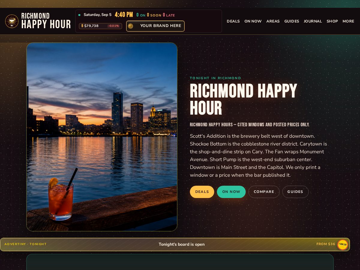 Landing-page snapshot of richmondhappy.com