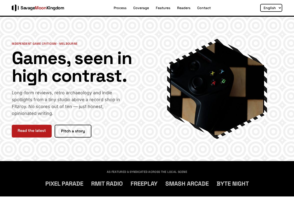 Landing-page snapshot of savagemoonkingdom.blog