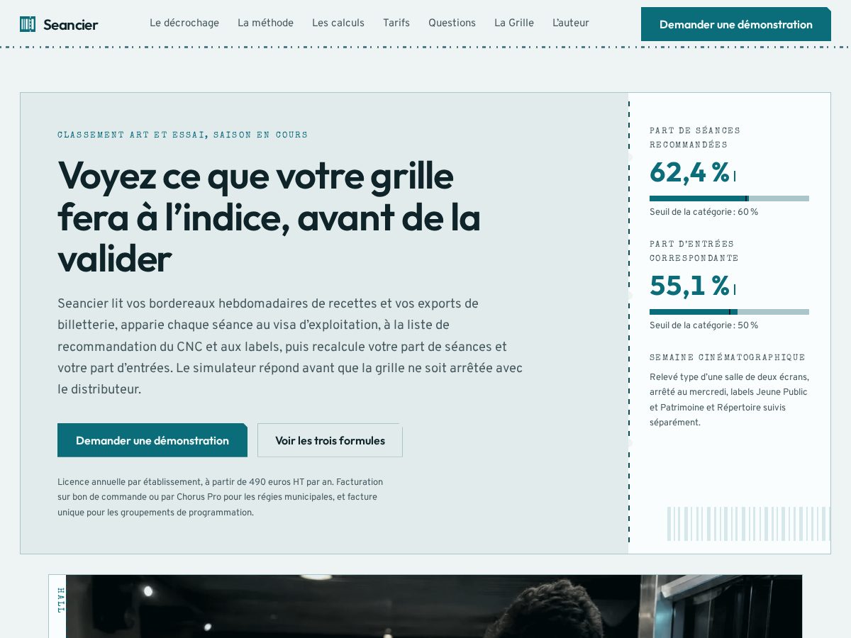 Landing-page snapshot of seancier.com