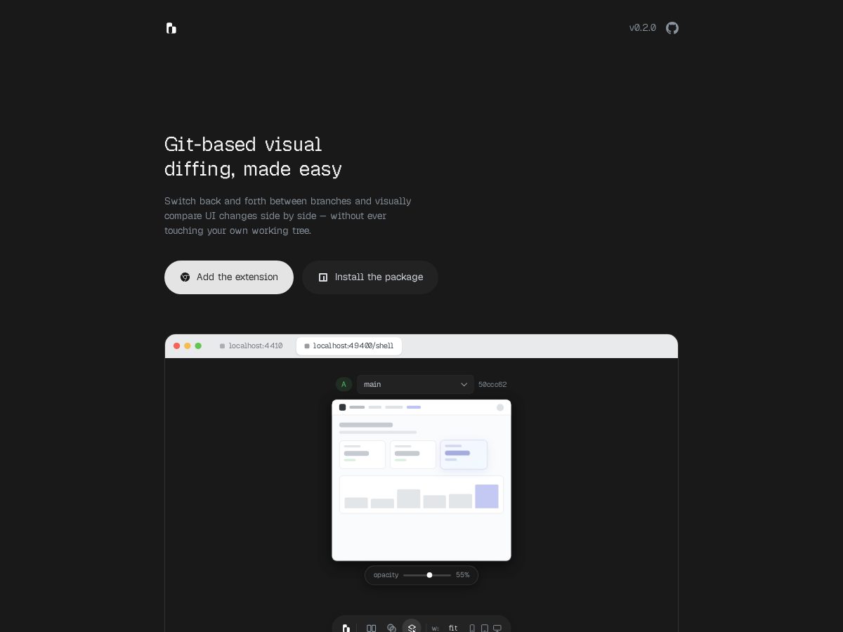 Landing-page snapshot of sidebranch.dev