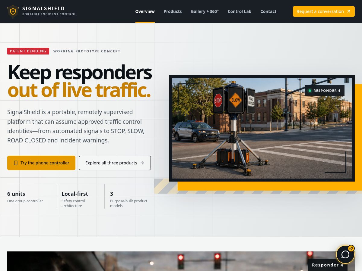 Landing-page snapshot of signalshield.net