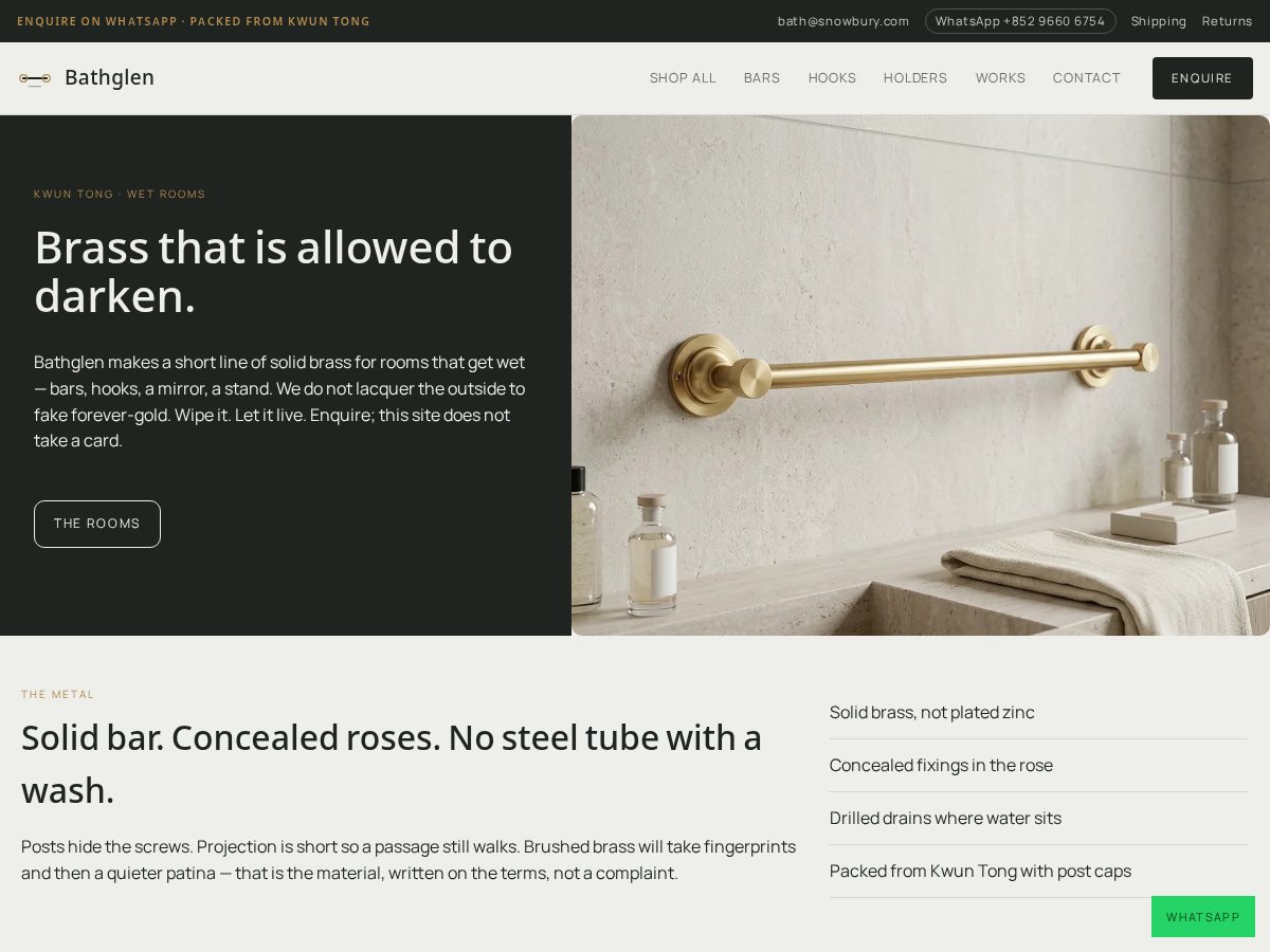 Landing-page snapshot of snowbury.com