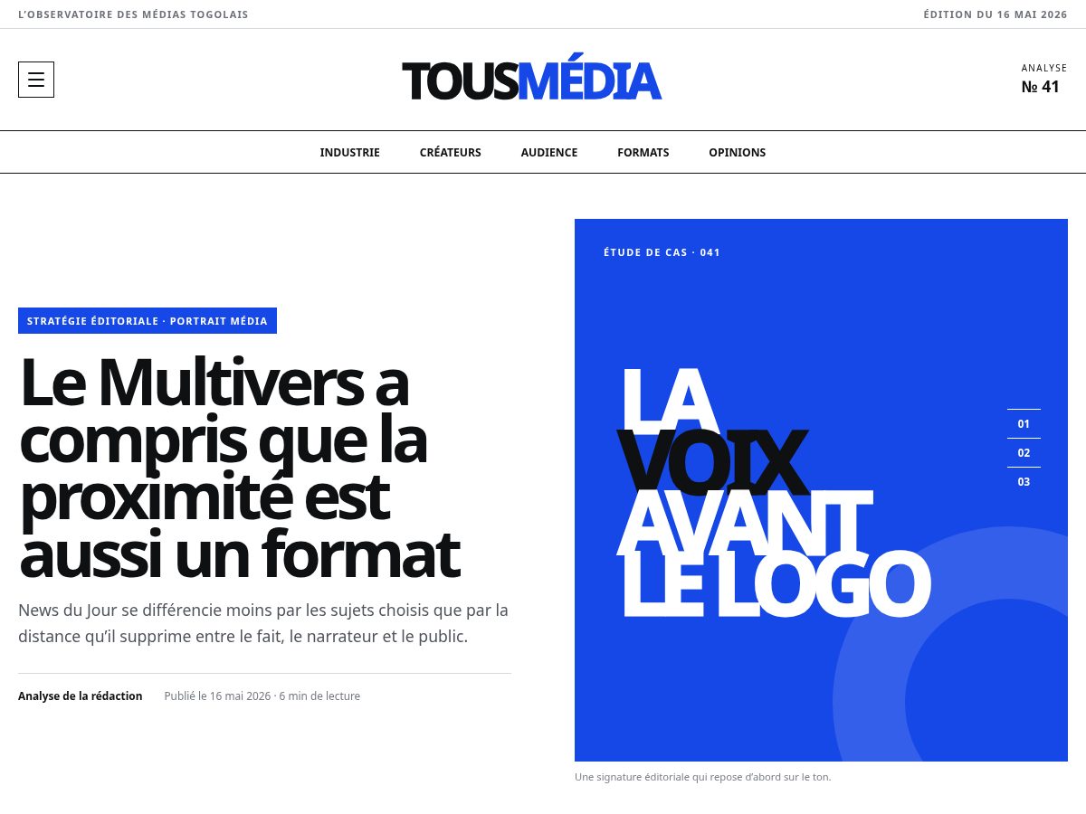 Landing-page snapshot of tousmedia.org