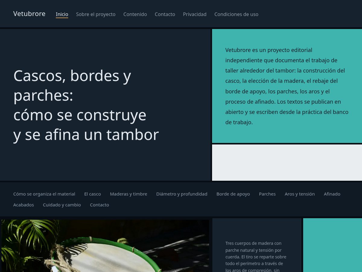 Landing-page snapshot of vetubrore.world