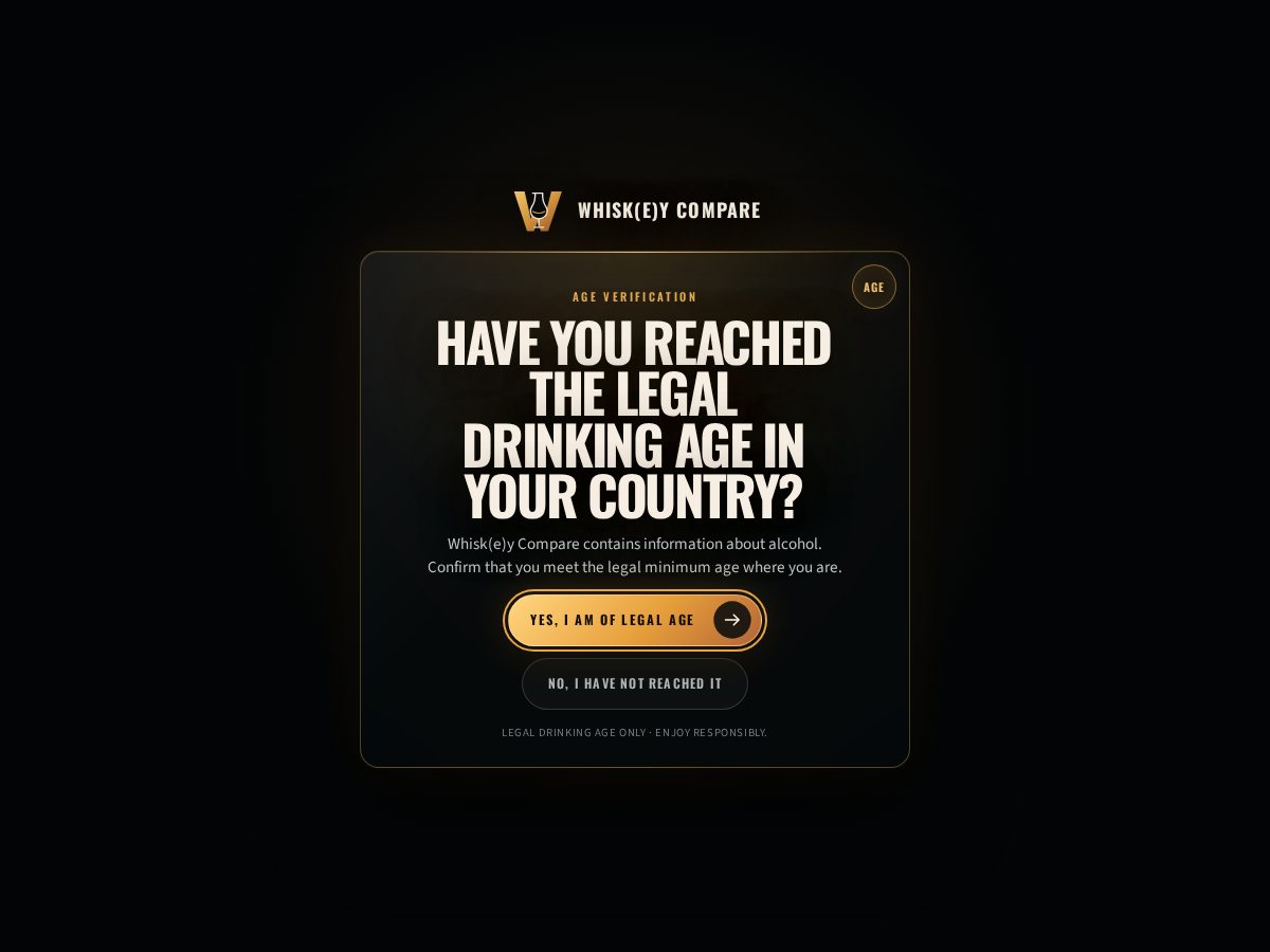 Landing-page snapshot of whiskeycompare.com