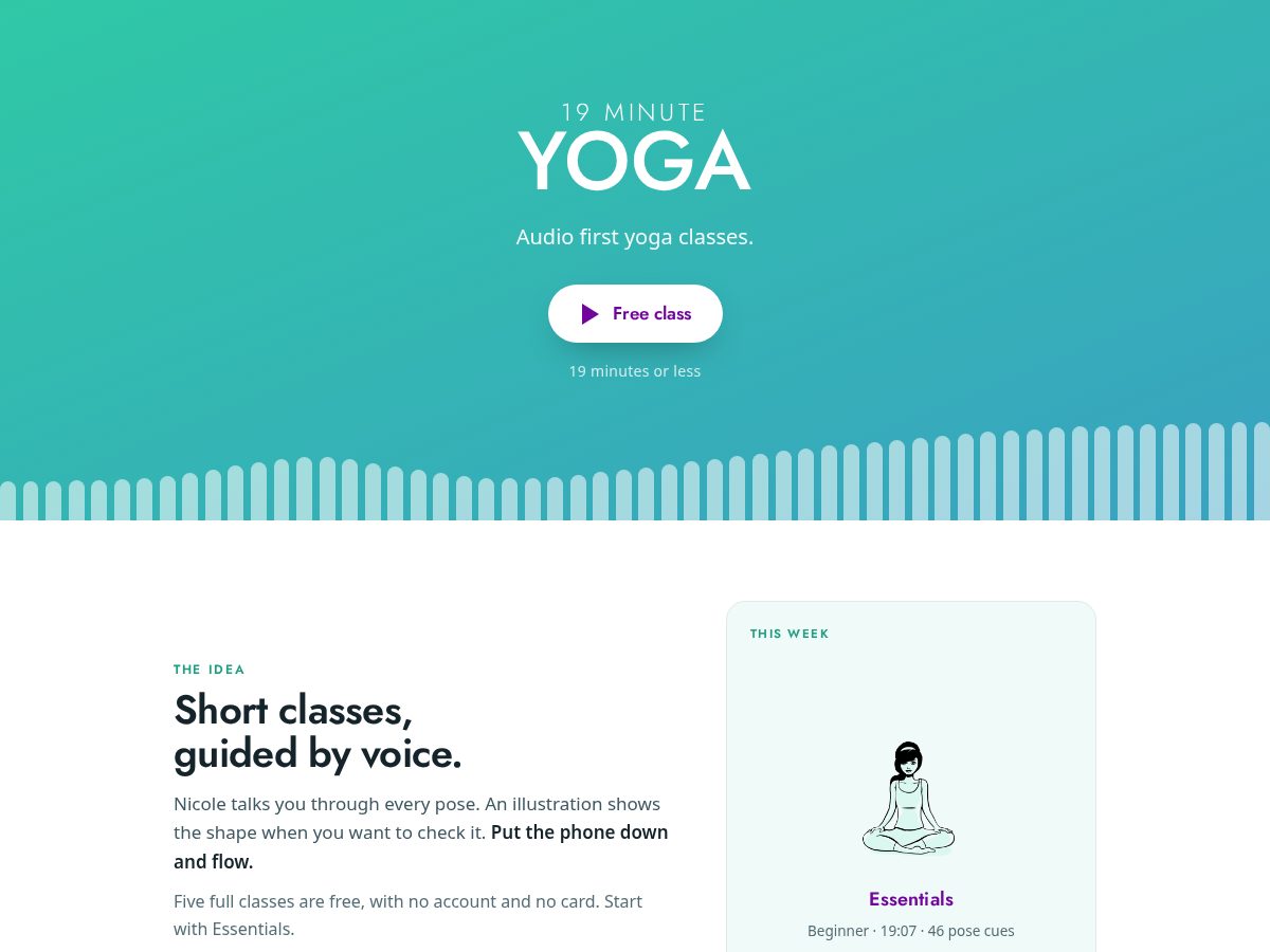 Landing-page snapshot of 19my.app