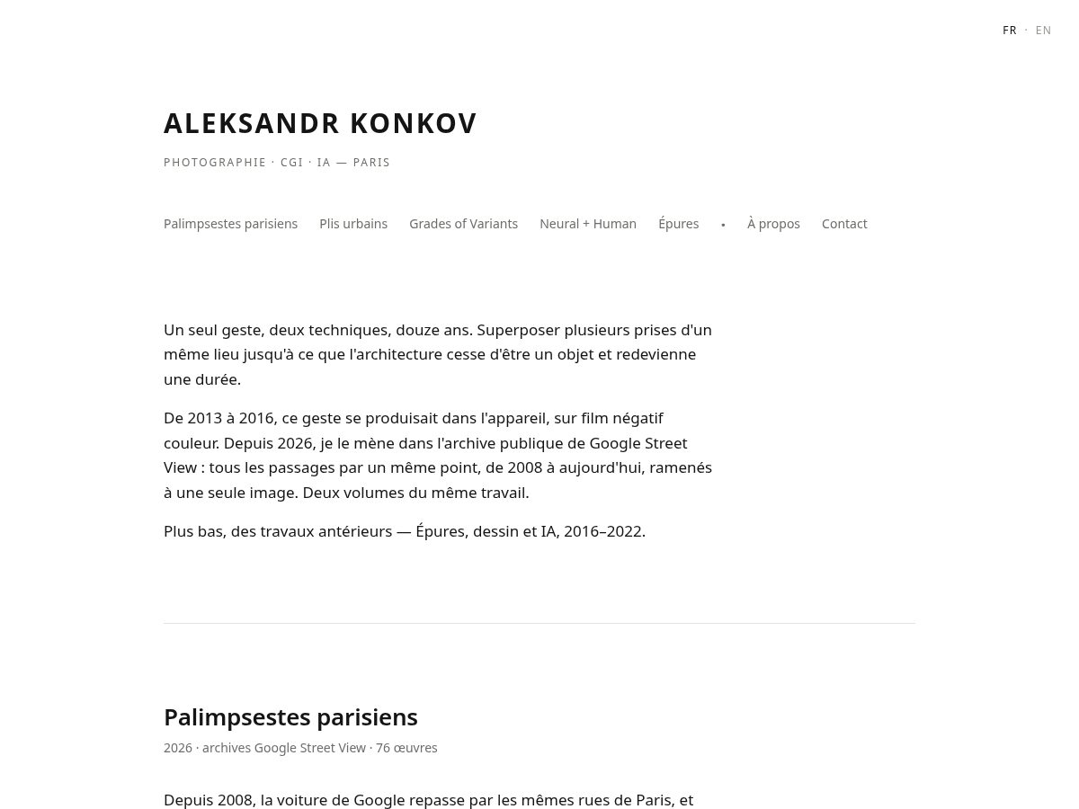 Landing-page snapshot of aleksandr-konkov.com