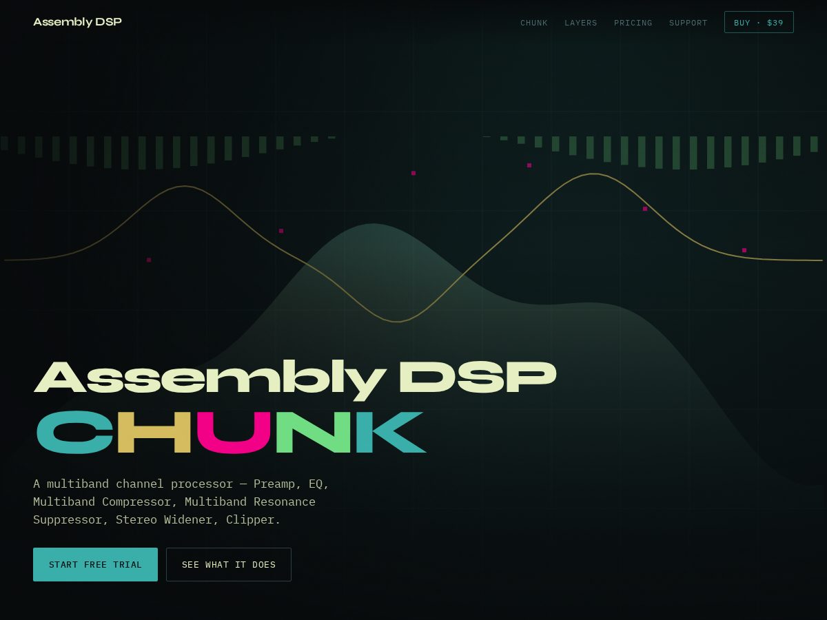 Landing-page snapshot of assemblydsp.com