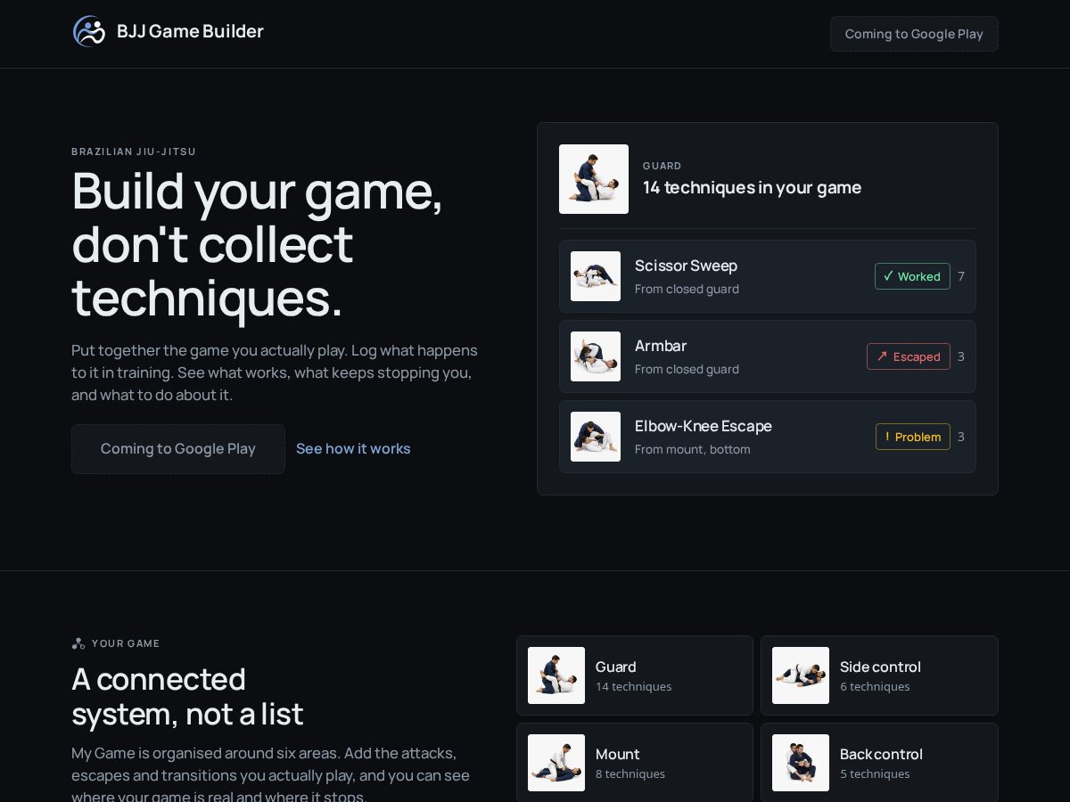 Landing-page snapshot of buildmygame.app