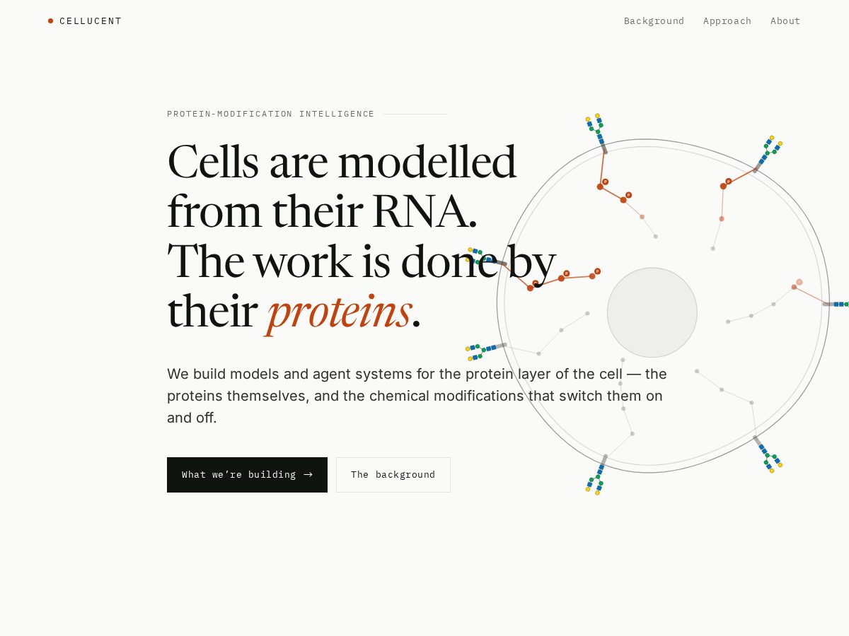 Landing-page snapshot of cellucent.com