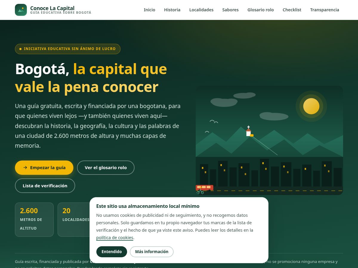 Landing-page snapshot of conoce-la.capital