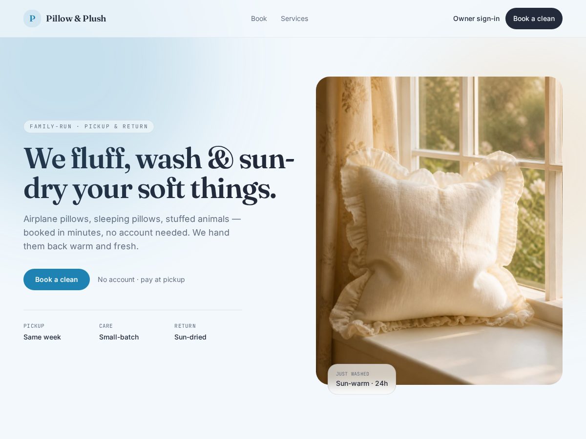 Landing-page snapshot of cozycleaning.xyz