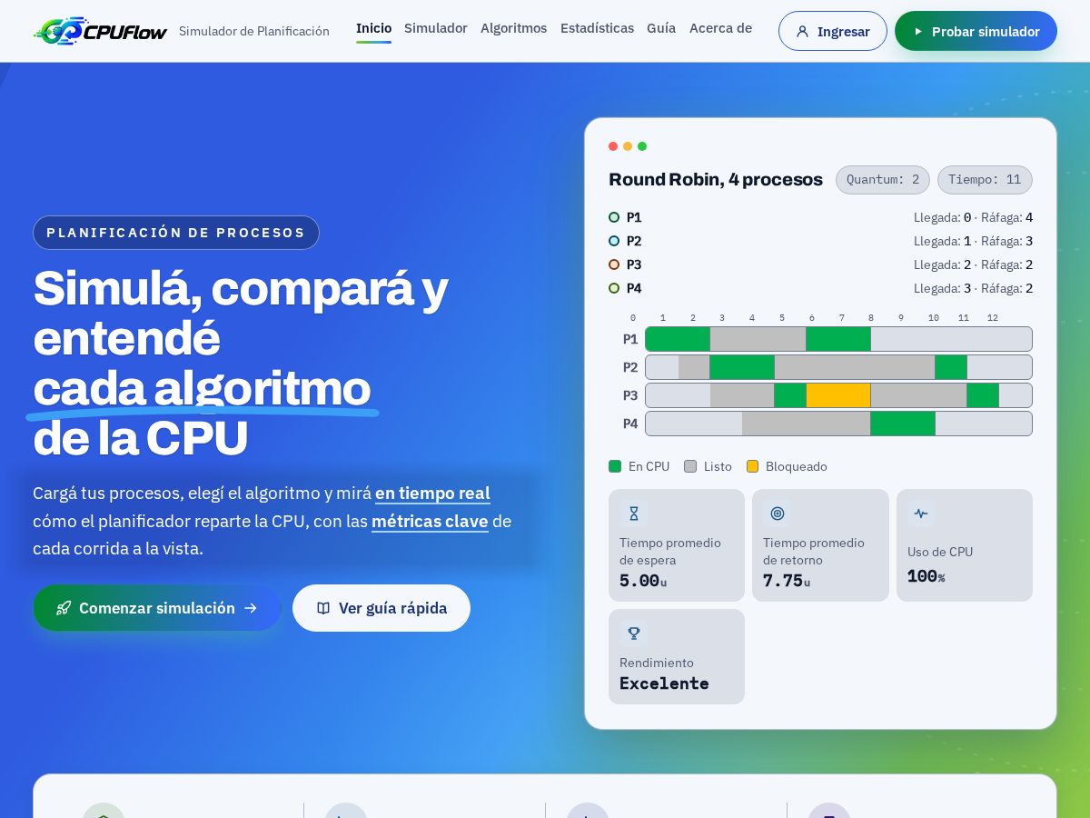 Landing-page snapshot of cpu-flow.app