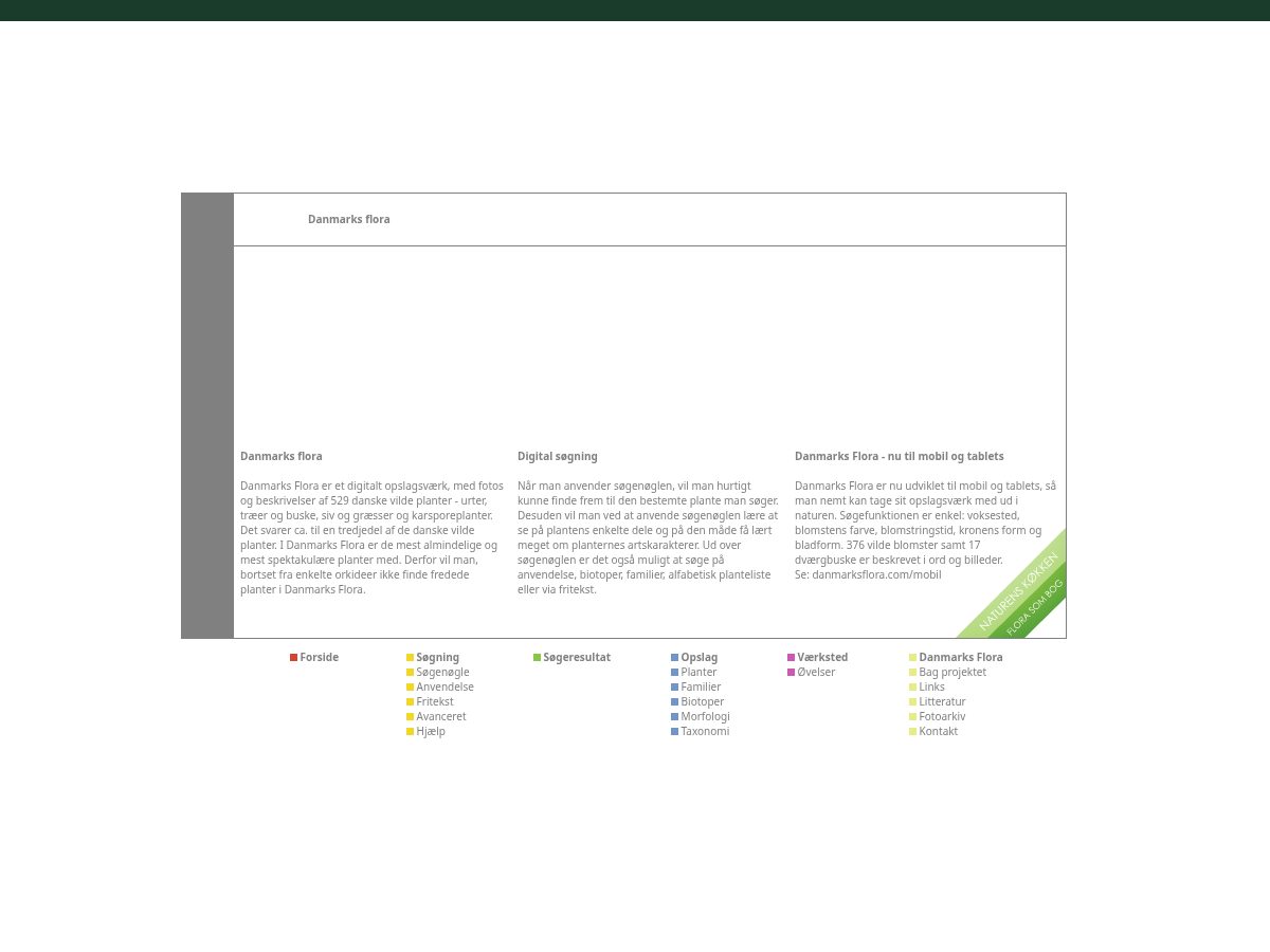 Landing-page snapshot of danmarksflora.com