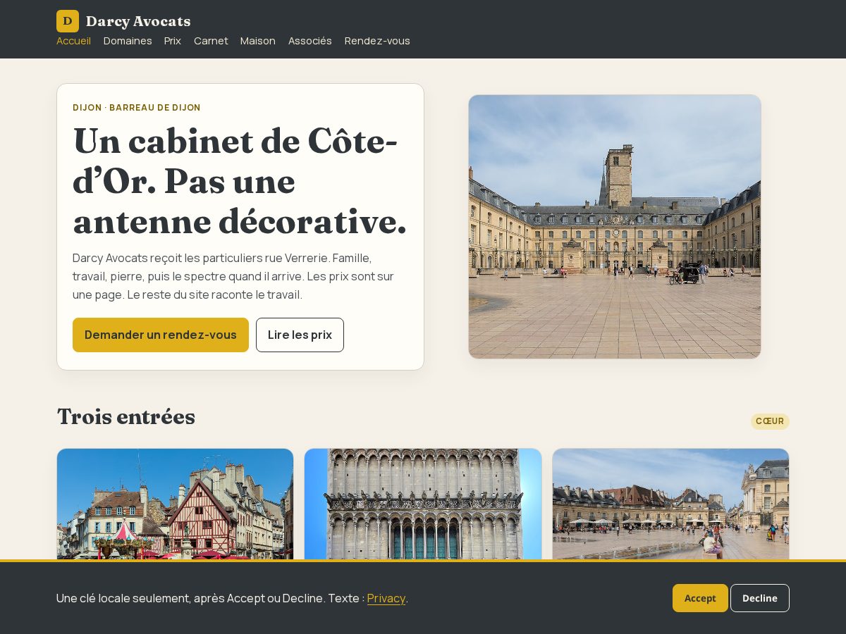 Landing-page snapshot of darcyavocats.digital