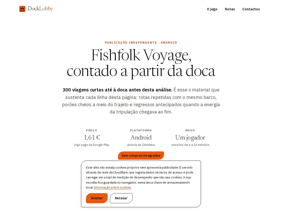Landing-page snapshot of docklobby.com