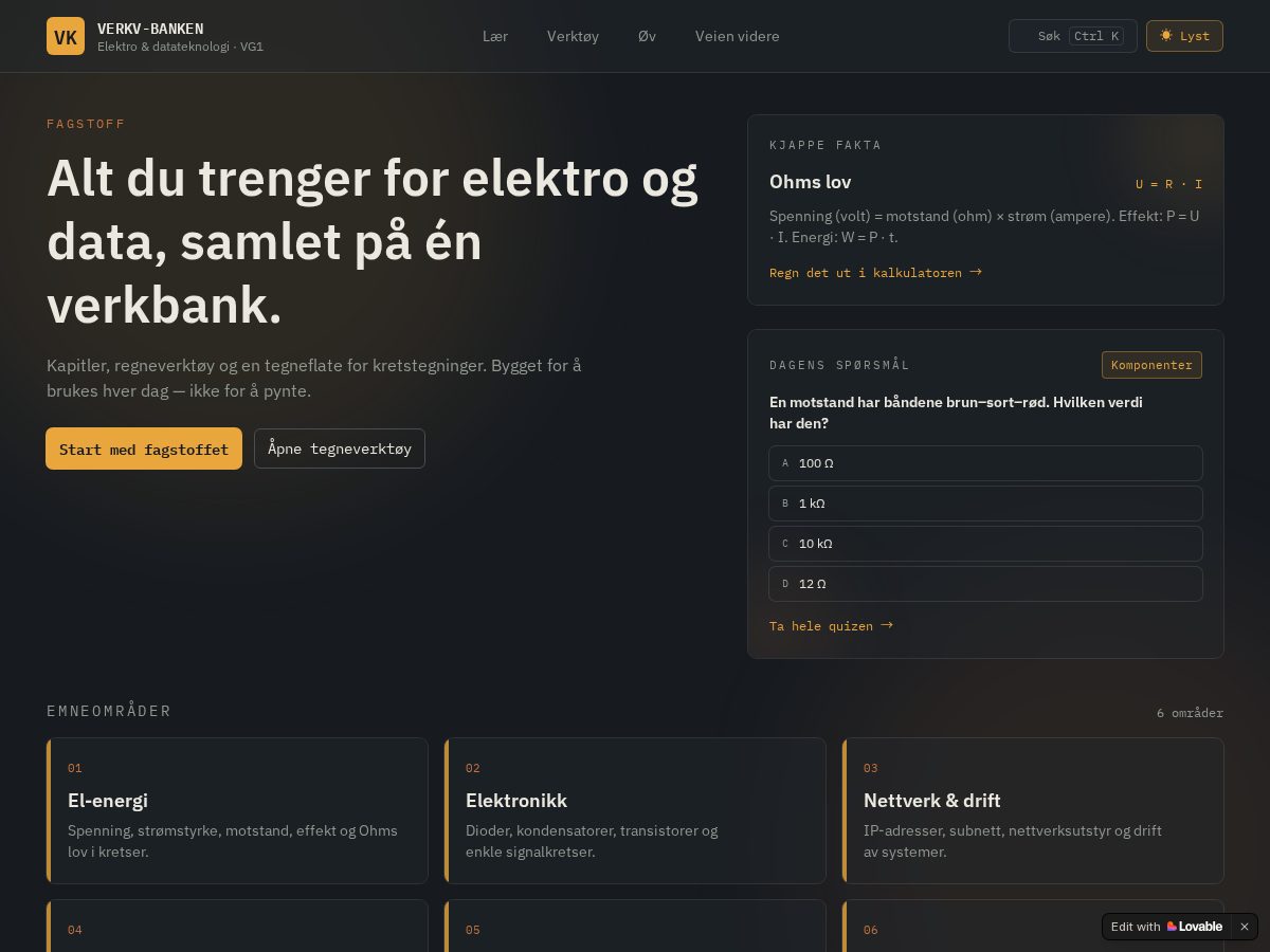 Landing-page snapshot of elektrovg1.com