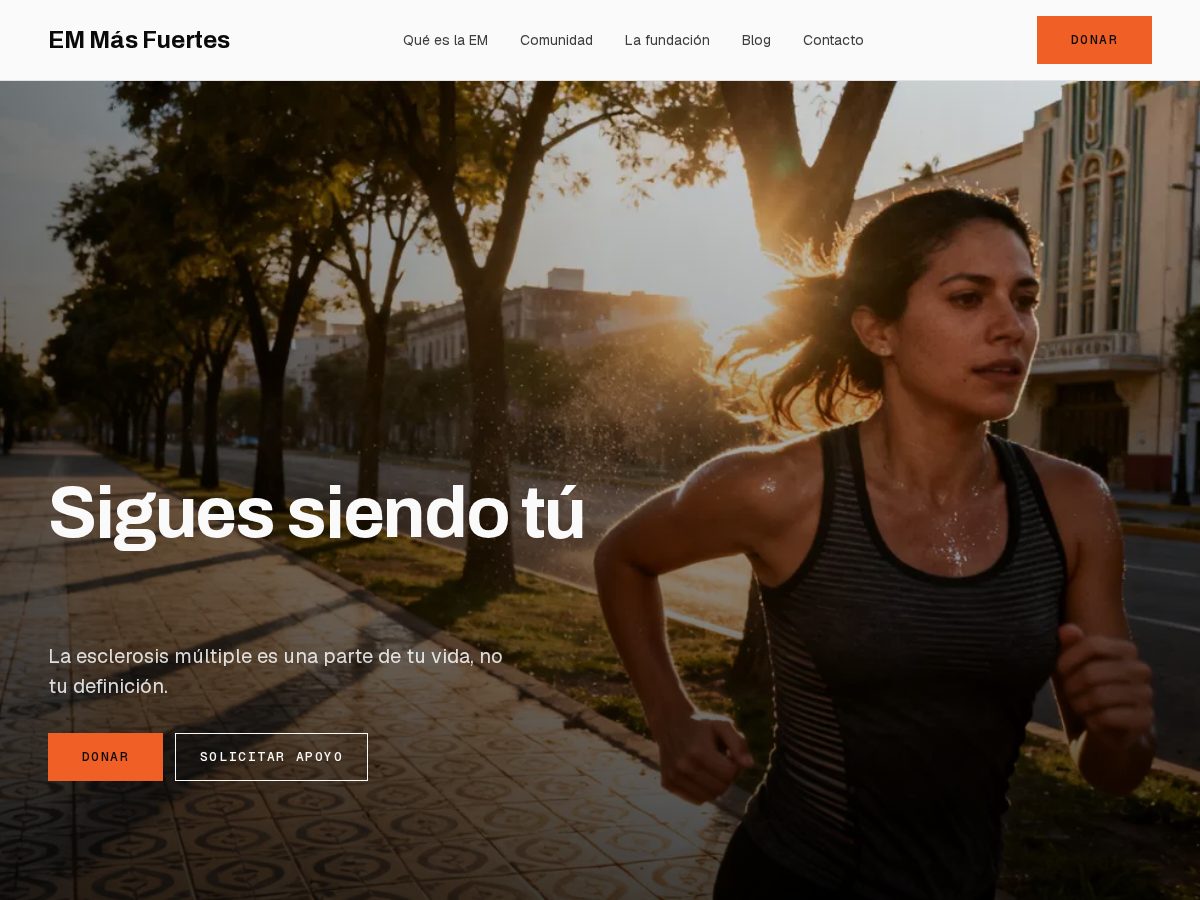 Landing-page snapshot of emmasfuertes.org