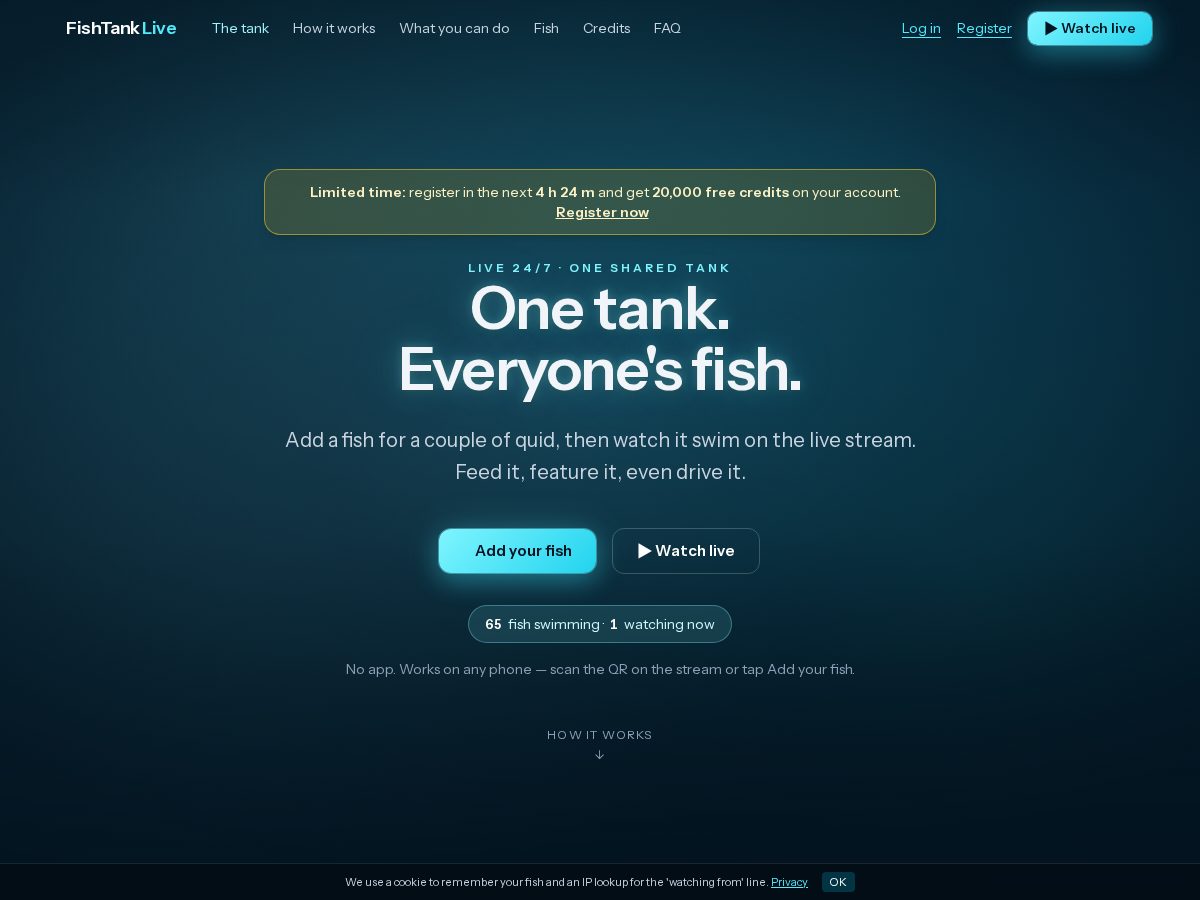 Landing-page snapshot of fishlive.lol