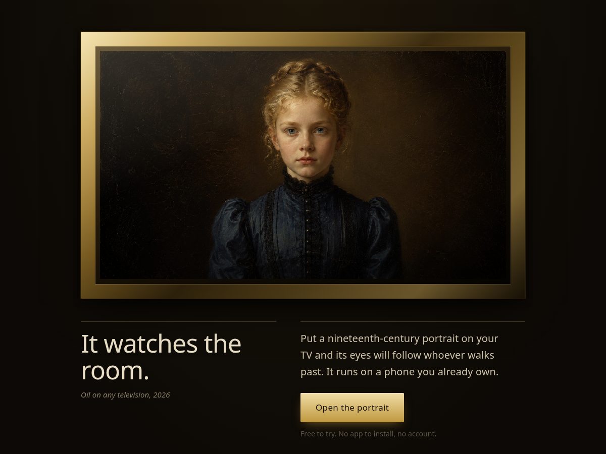 Landing-page snapshot of hauntedframetv.com