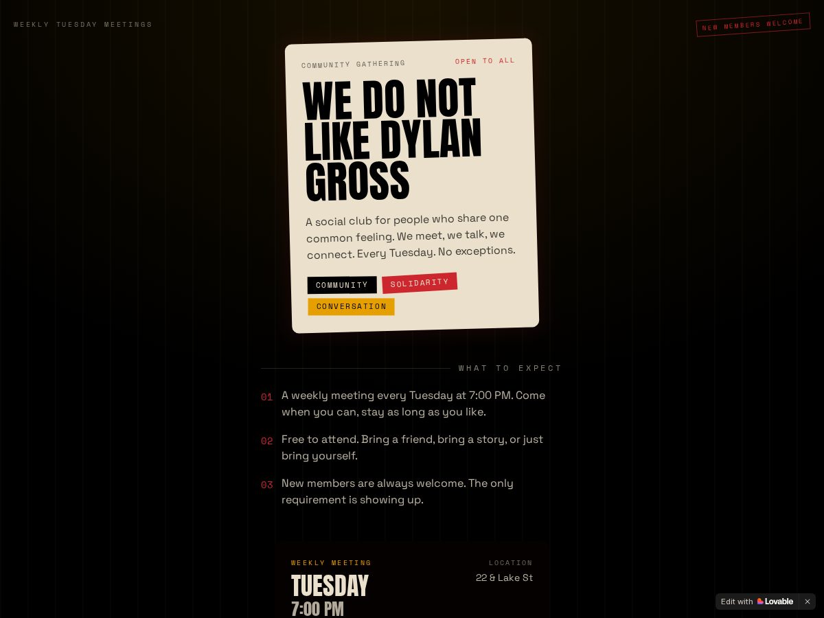 Landing-page snapshot of ifknhatedgross.com