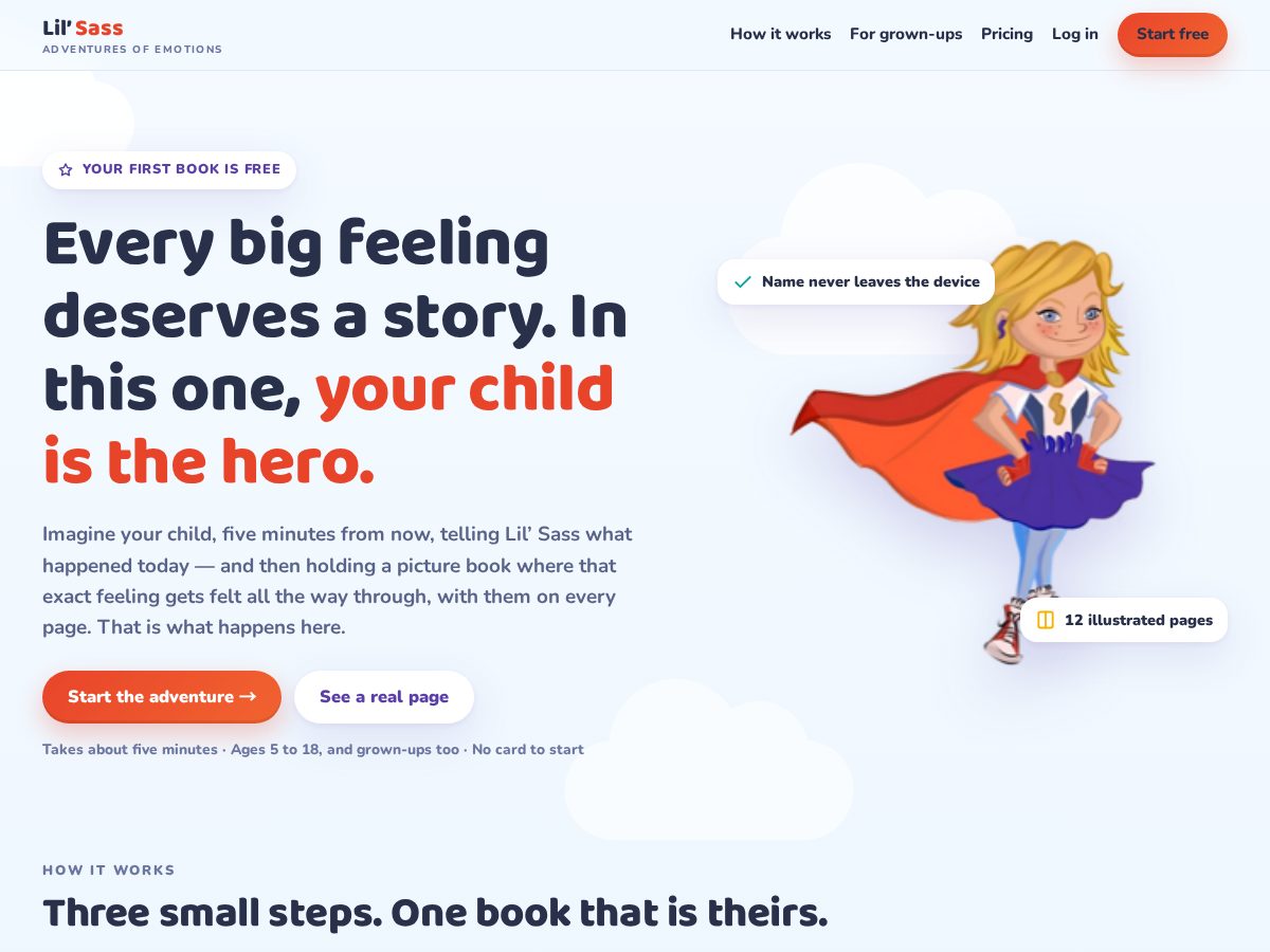 Landing-page snapshot of lilsass.app