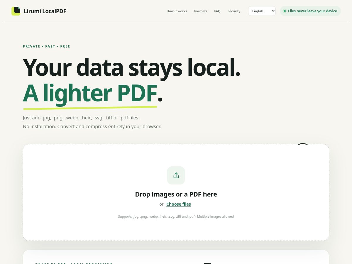 Landing-page snapshot of lirumi.com