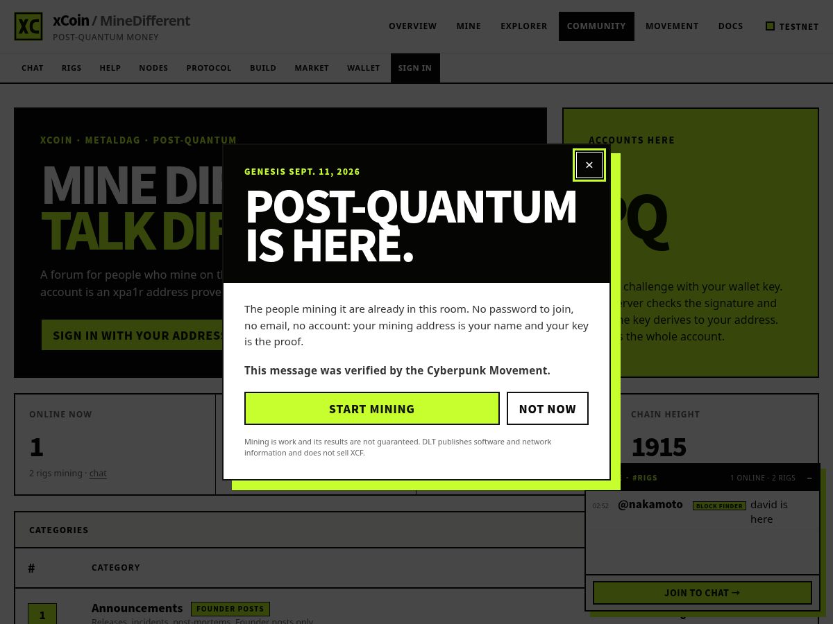 Landing-page snapshot of minedifferent.com