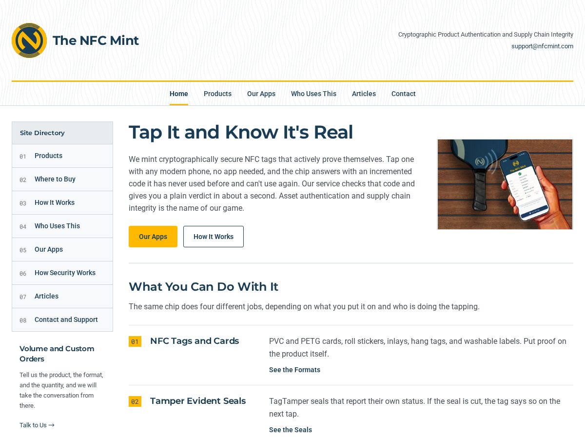 Landing-page snapshot of nfcprogrammer.com