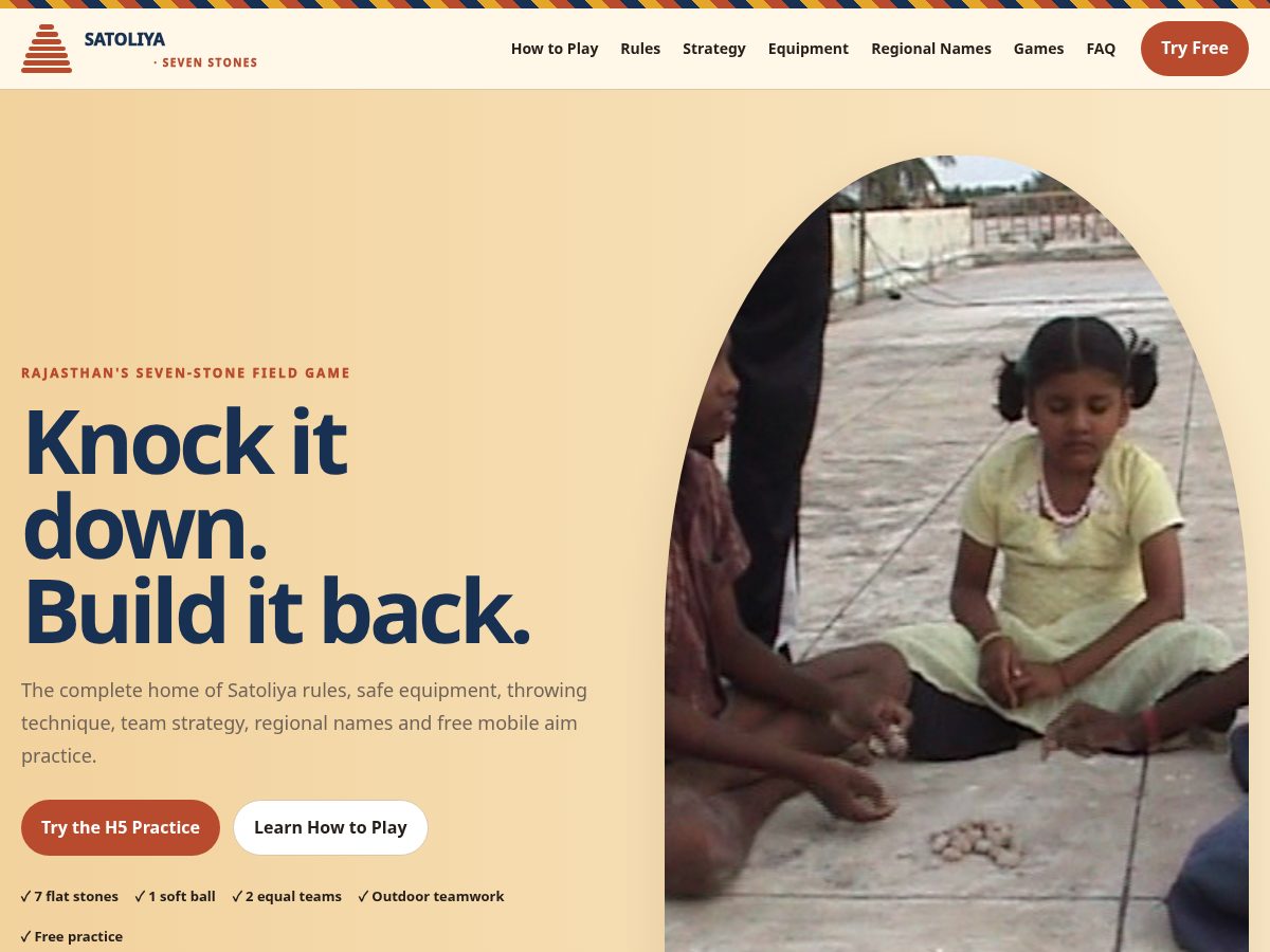 Landing-page snapshot of satoliya.com