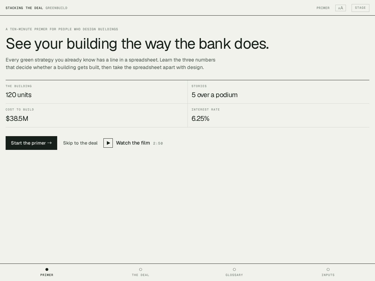 Landing-page snapshot of stackingthedeal.com