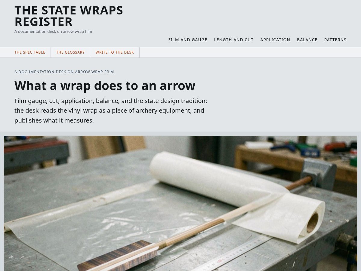 Landing-page snapshot of statewraps.com