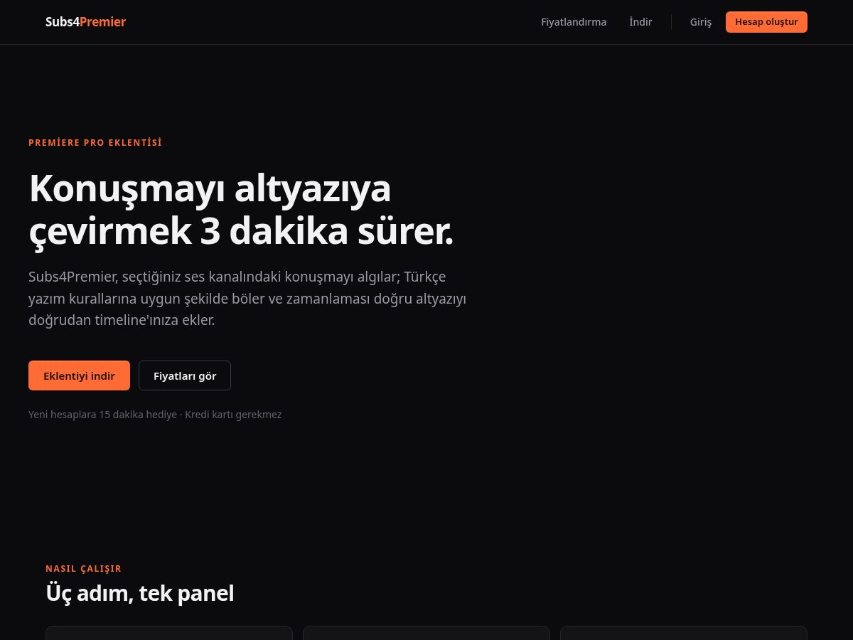 Landing-page snapshot of subs4premier.com