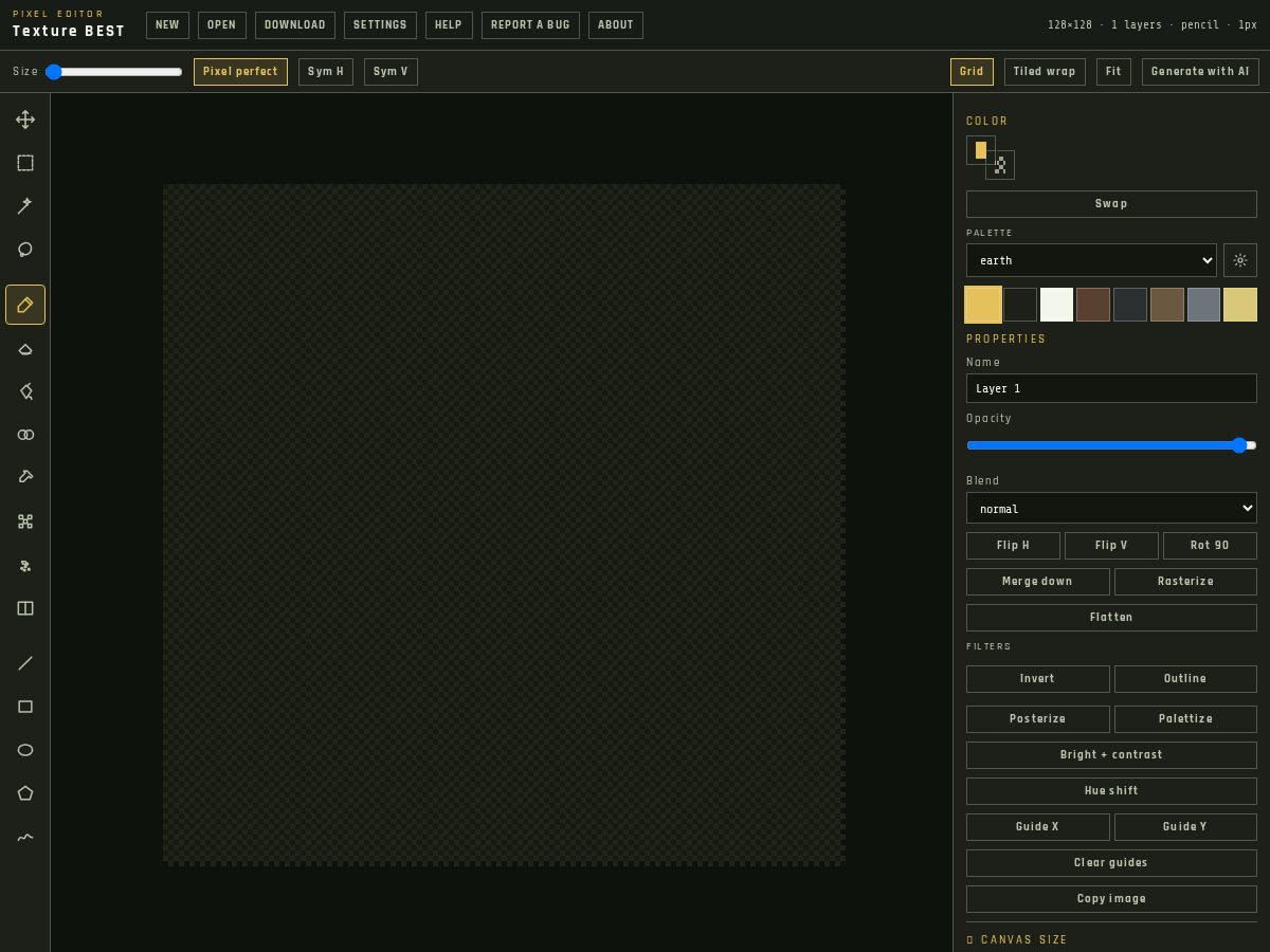 Landing-page snapshot of texture.best
