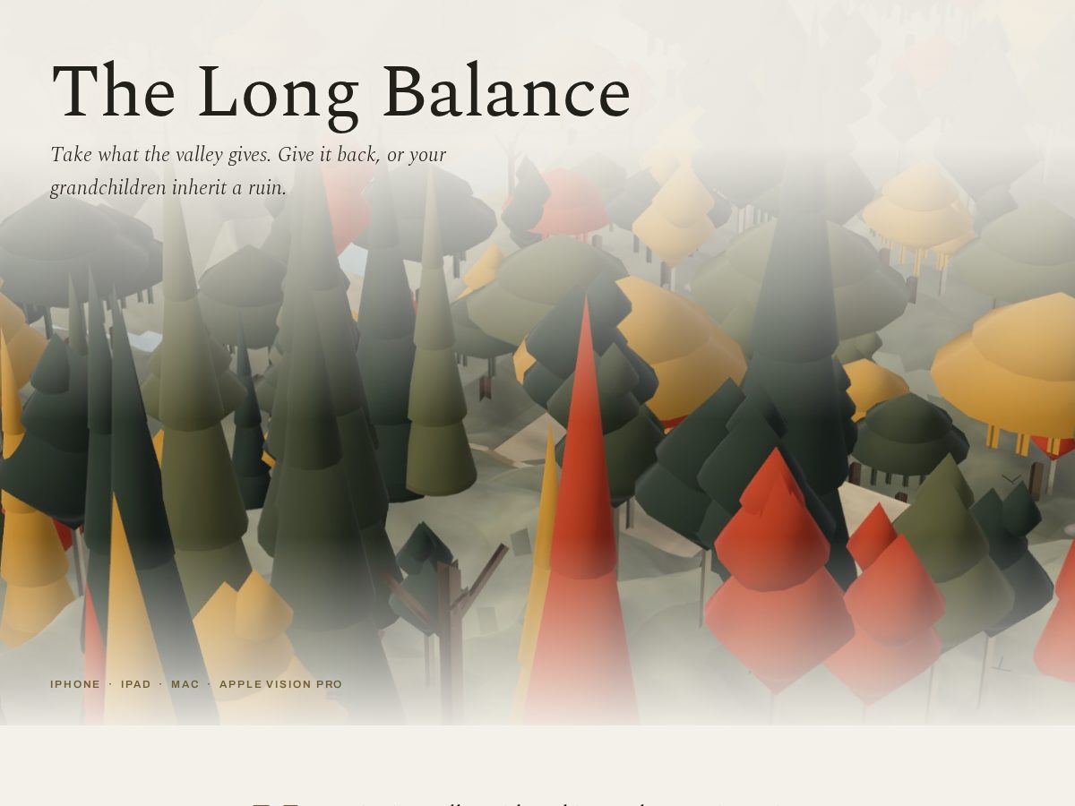 Landing-page snapshot of thelongbalance.com
