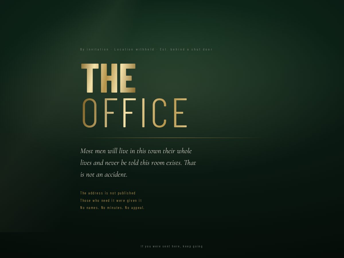 Landing-page snapshot of theofficeilkey.com