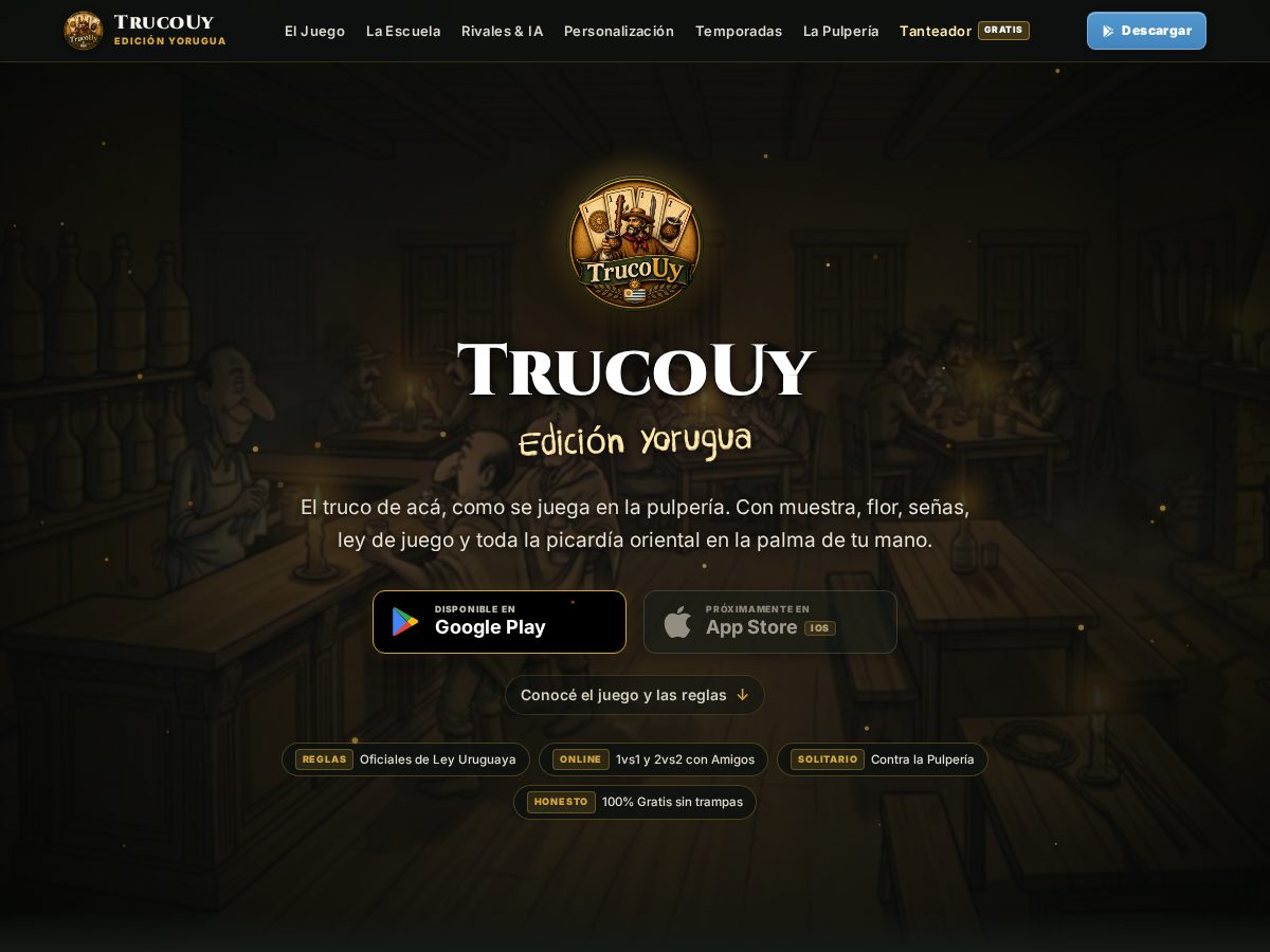 Landing-page snapshot of trucouy.app