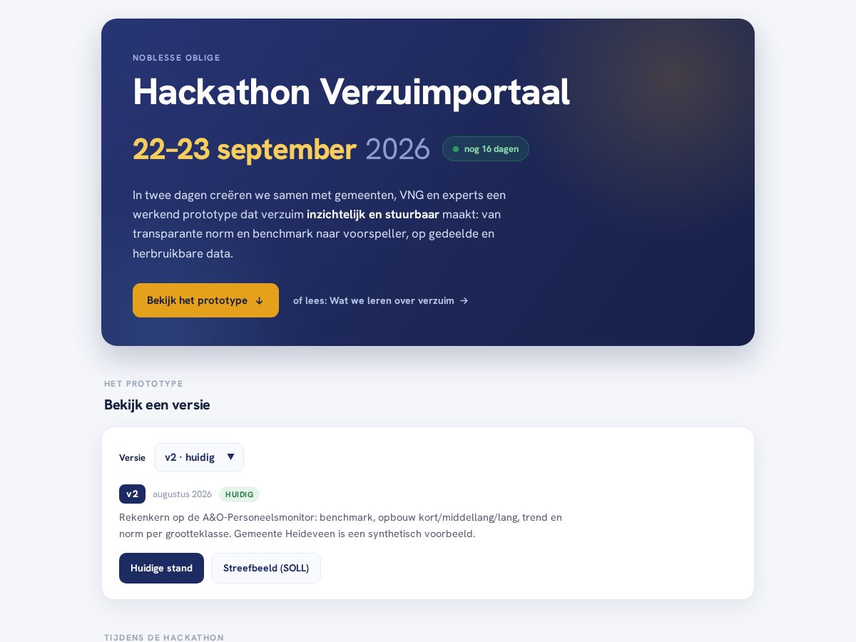 Landing-page snapshot of verzuimportaal.dev