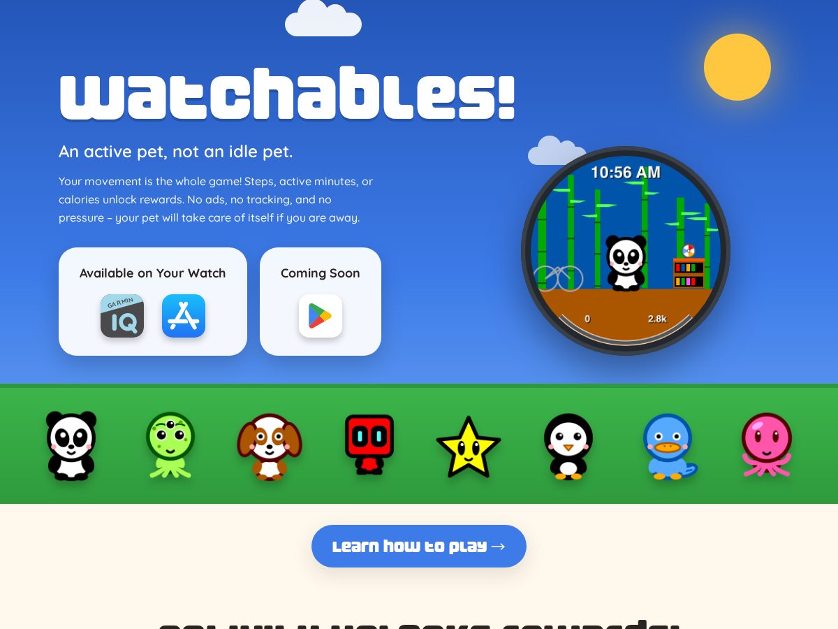 Landing-page snapshot of watchables.fit