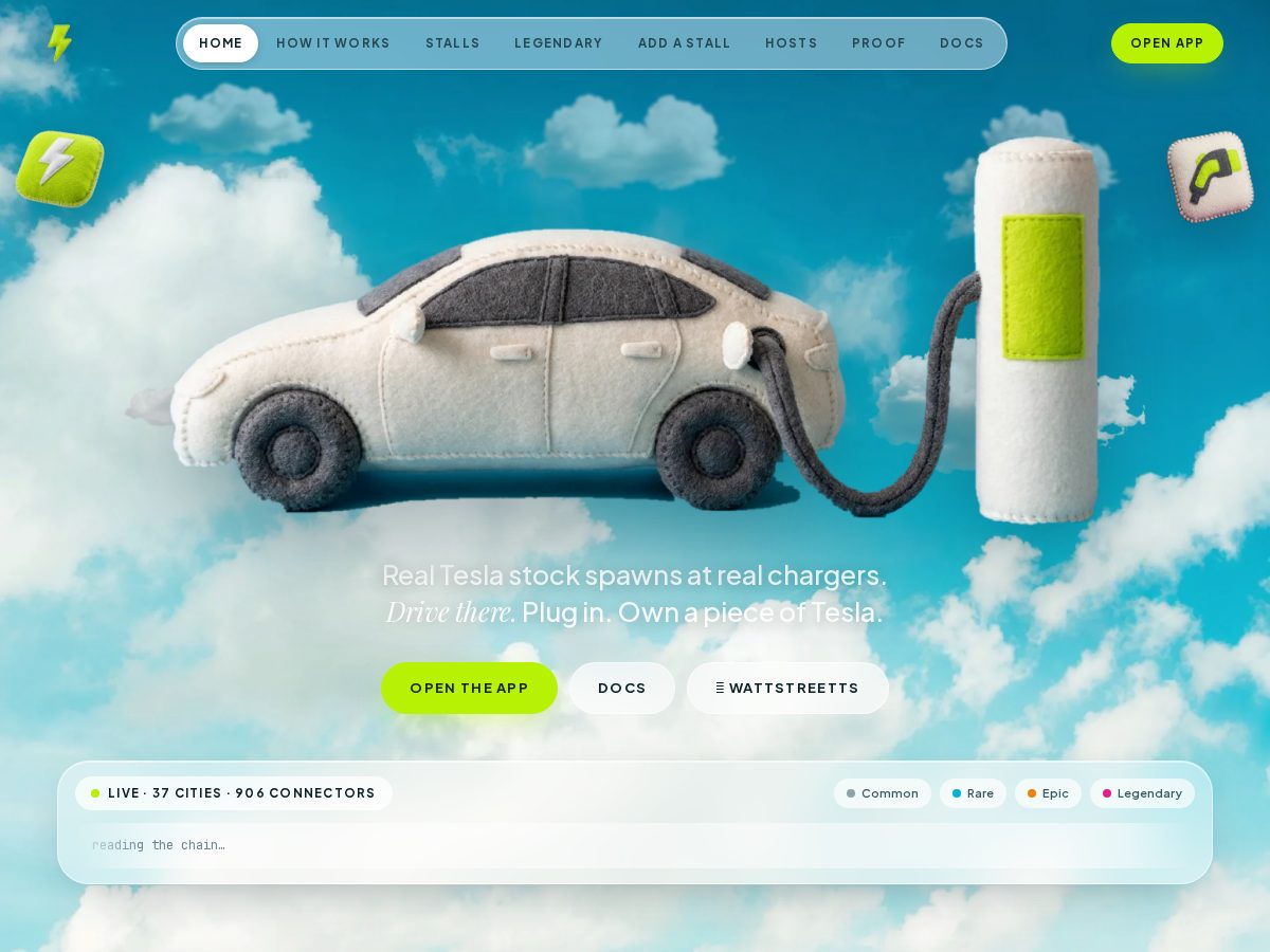 Landing-page snapshot of wattstreet.family