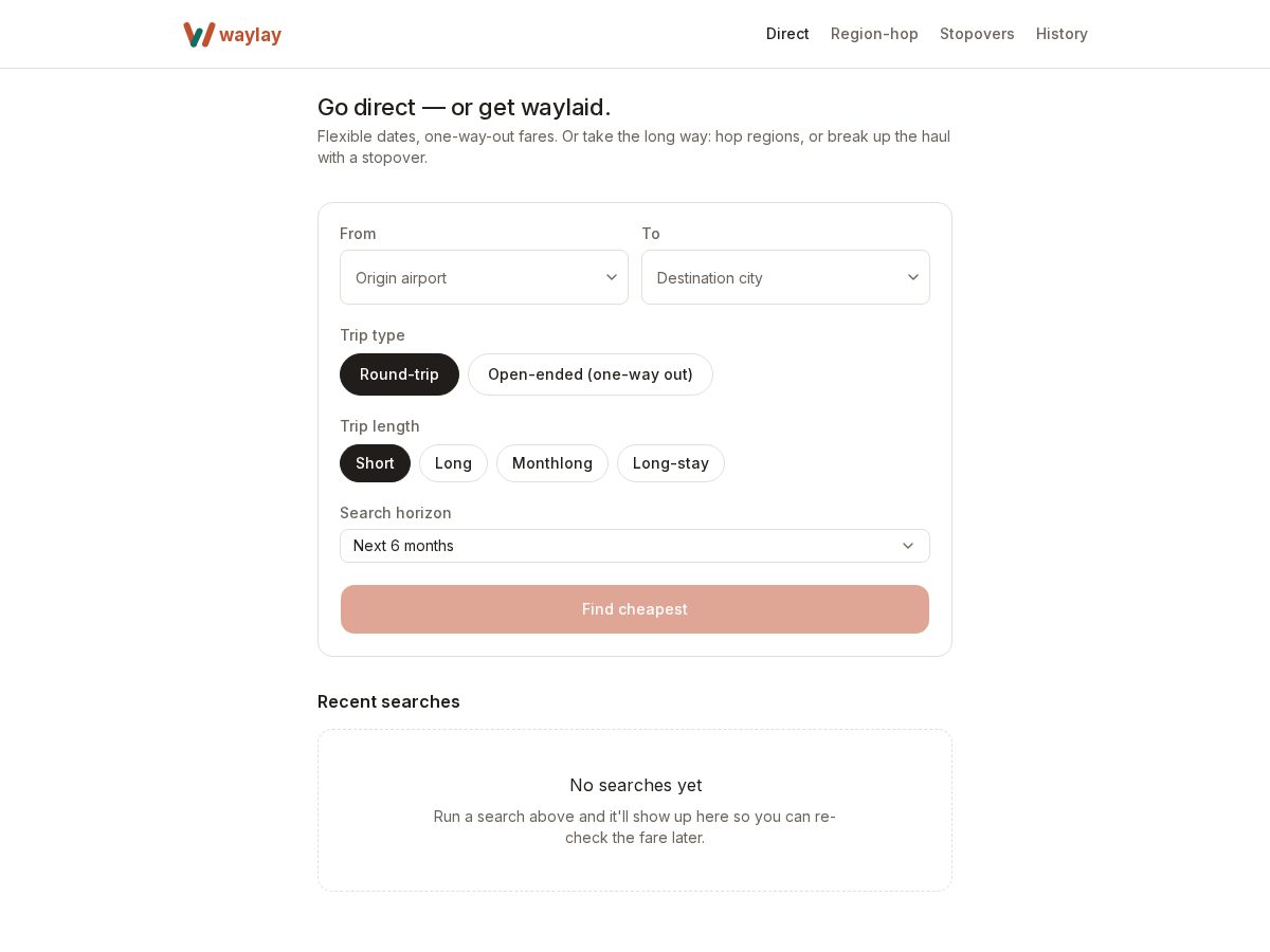 Landing-page snapshot of waylay.app