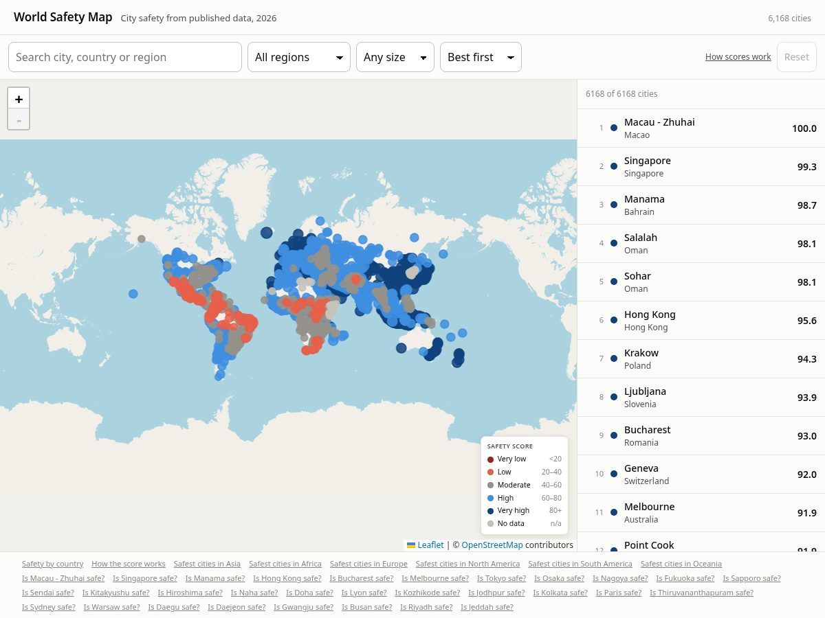 Landing-page snapshot of worldsafetymap.com