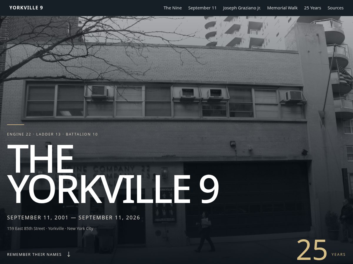 Landing-page snapshot of yorkville9.org