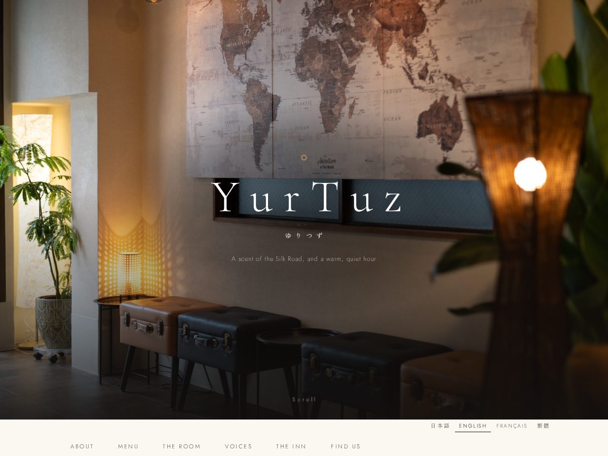 Landing-page snapshot of yurtuz.com