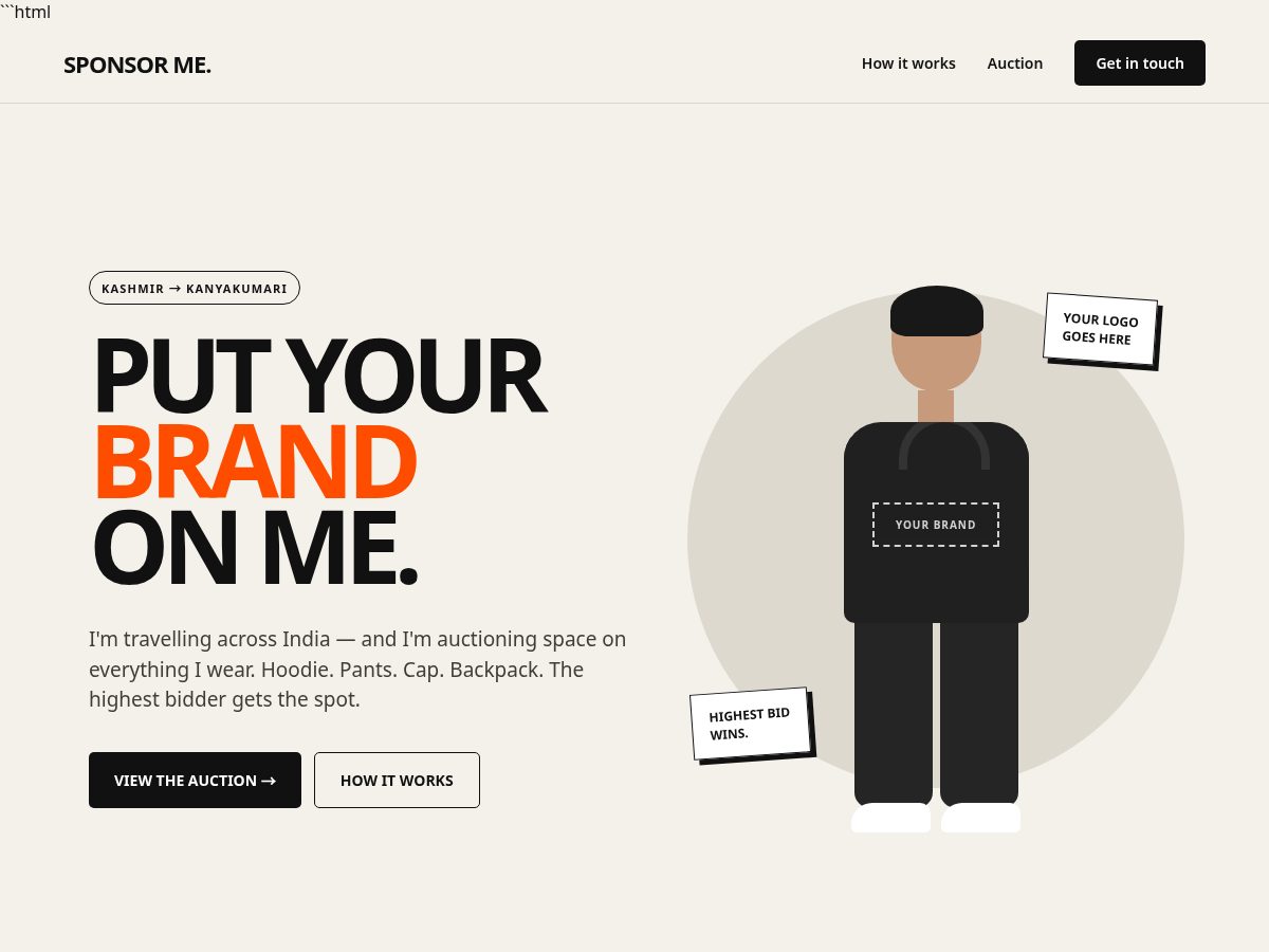 Landing-page snapshot of brandmybody.lol