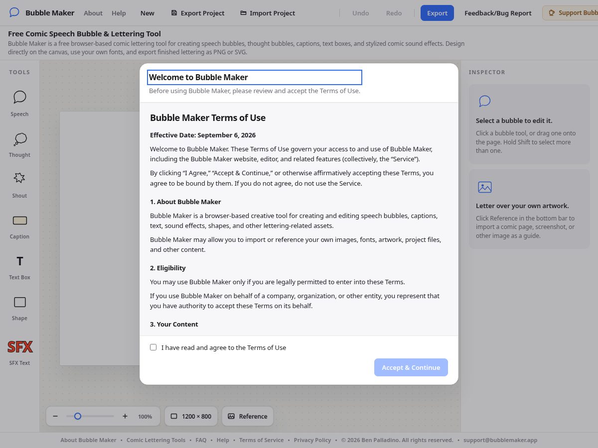 Landing-page snapshot of bubblemaker.app
