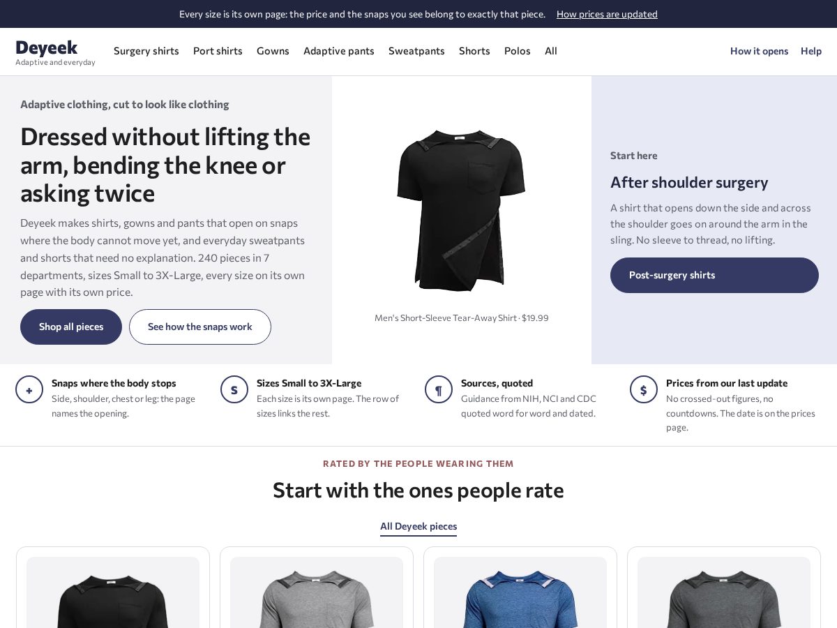 Landing-page snapshot of deyeek.net