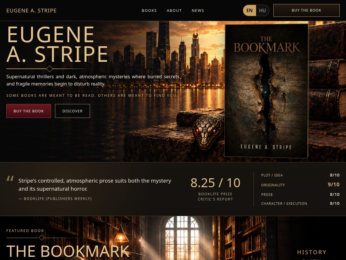Landing-page snapshot of eugeneastripe.com