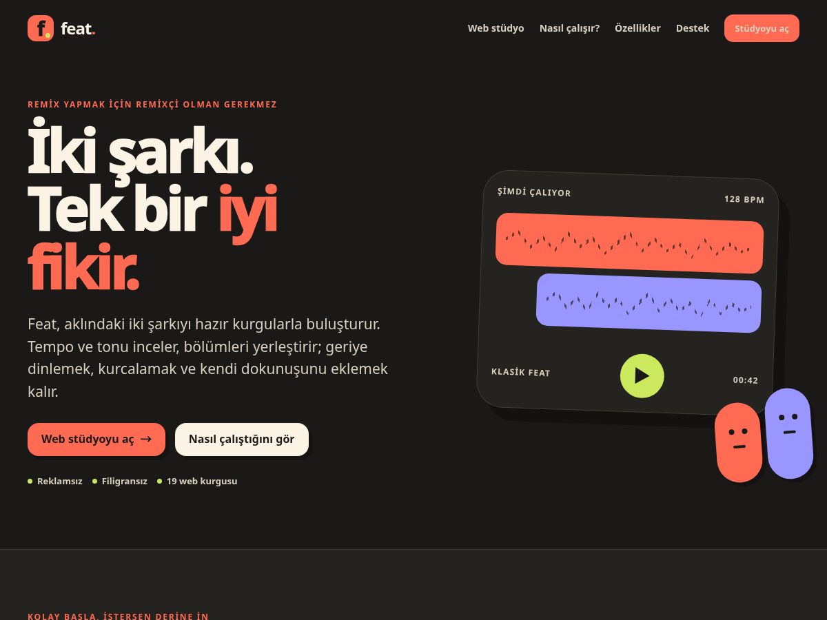 Landing-page snapshot of featstudio.app