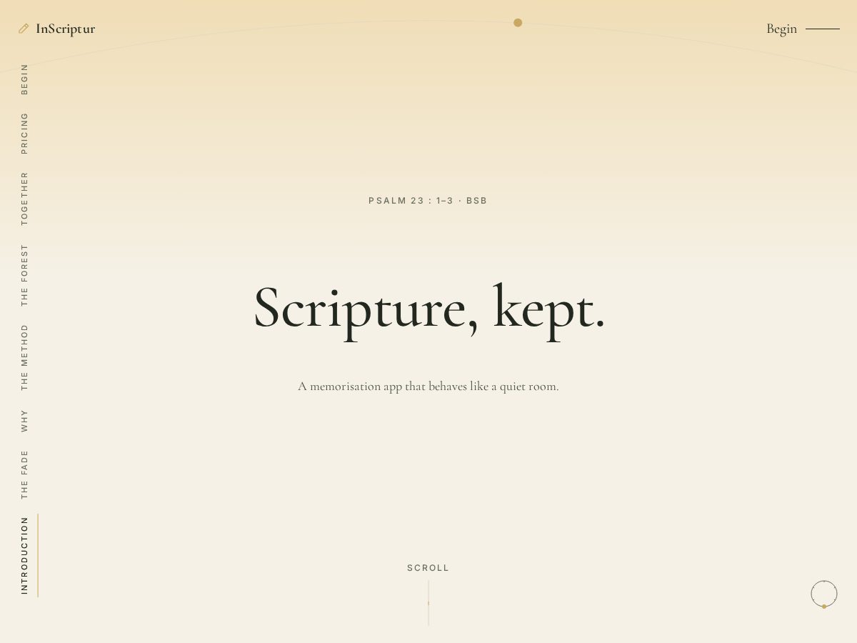 Landing-page snapshot of inscriptur.com
